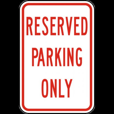 Reserved Parking Only