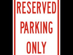 Reserved Parking Only