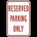 Reserved Parking Only